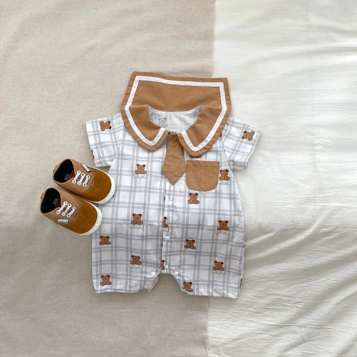 SUMMER BABY TEDDY ROMPER 