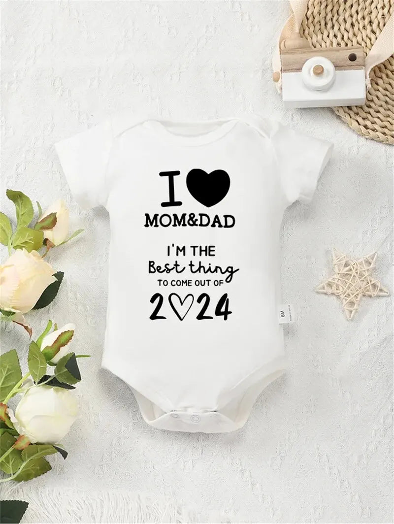 LOVE MAM &amp; DAD BABY ROMPER