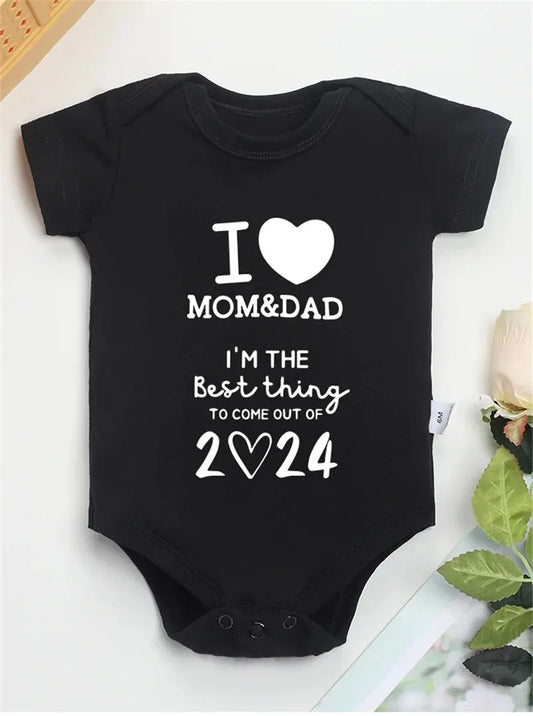 LOVE MAM &amp; DAD BABY ROMPER