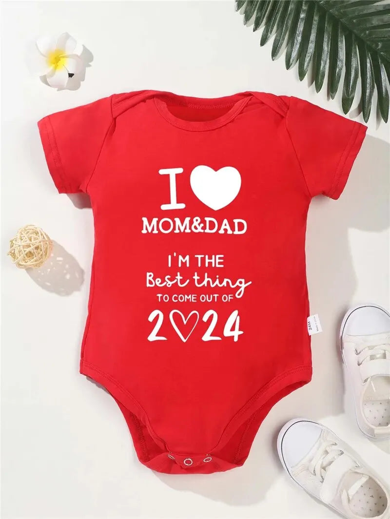 LOVE MAM &amp; DAD BABY ROMPER