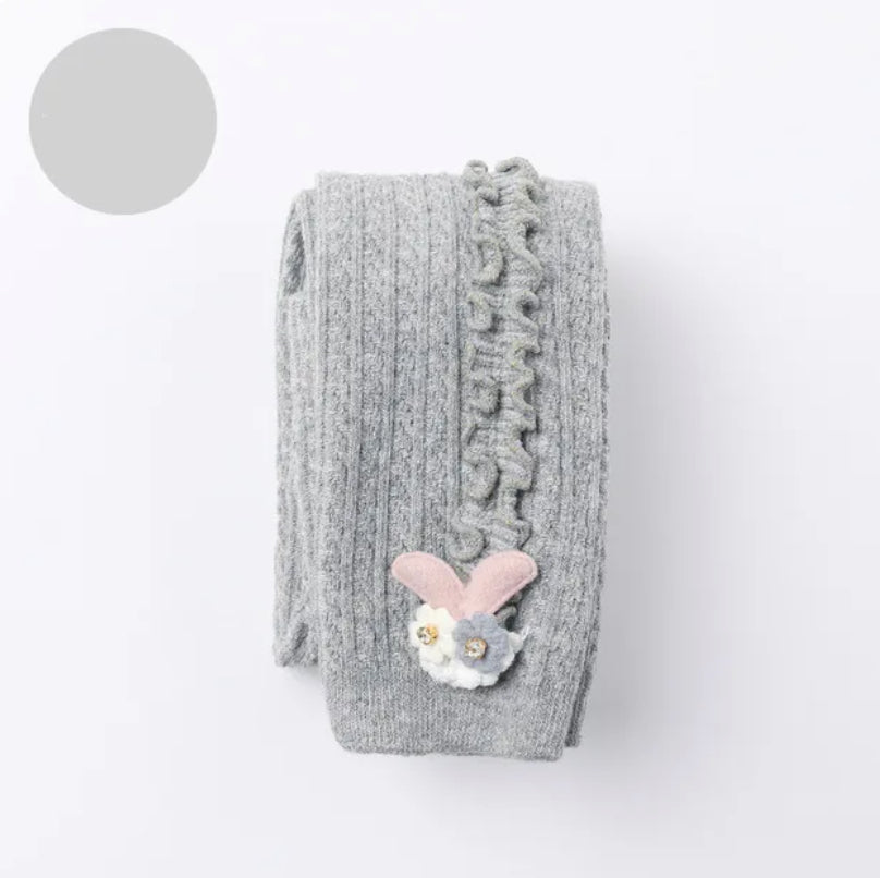 LEGGINGS WITH SIDE RUFFLES