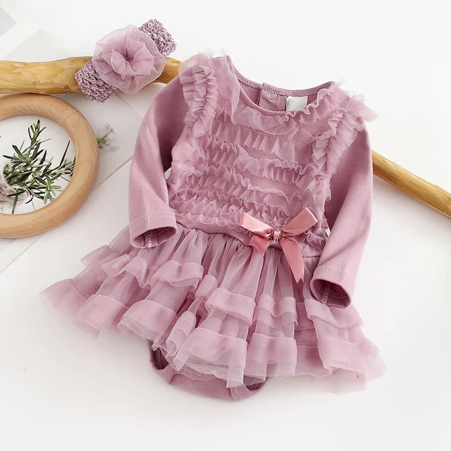 SUMMER GIRL - BABY DRESS LONG SLEEVE