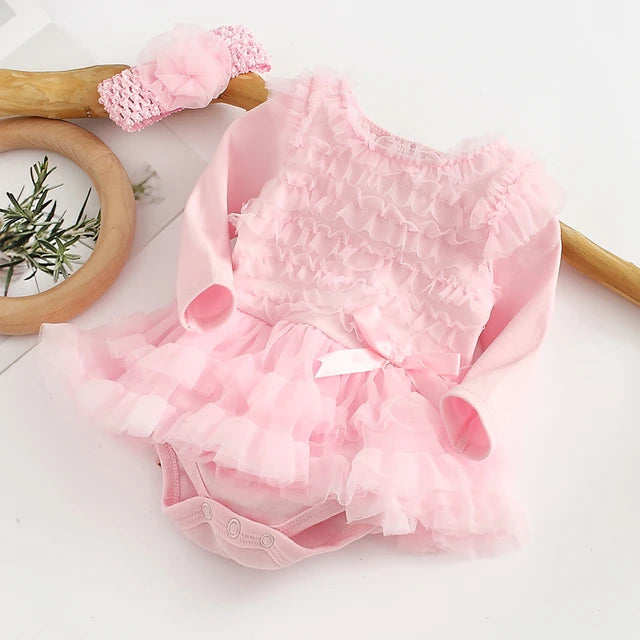SUMMER GIRL - BABY DRESS LONG SLEEVE