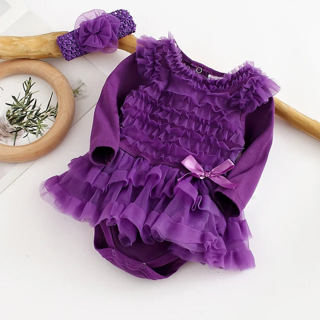 SUMMER GIRL - BABY DRESS LONG SLEEVE