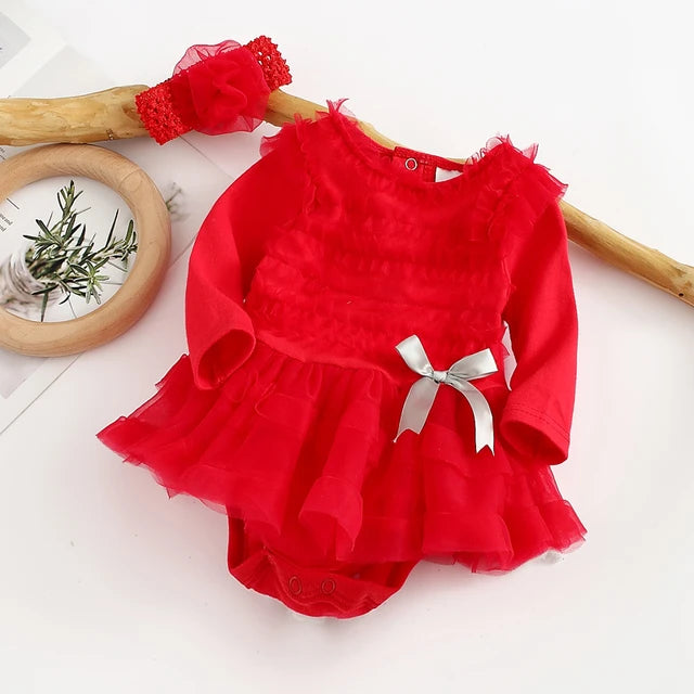 SUMMER GIRL - BABY DRESS LONG SLEEVE
