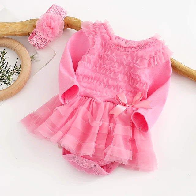 SUMMER GIRL - BABY DRESS LONG SLEEVE