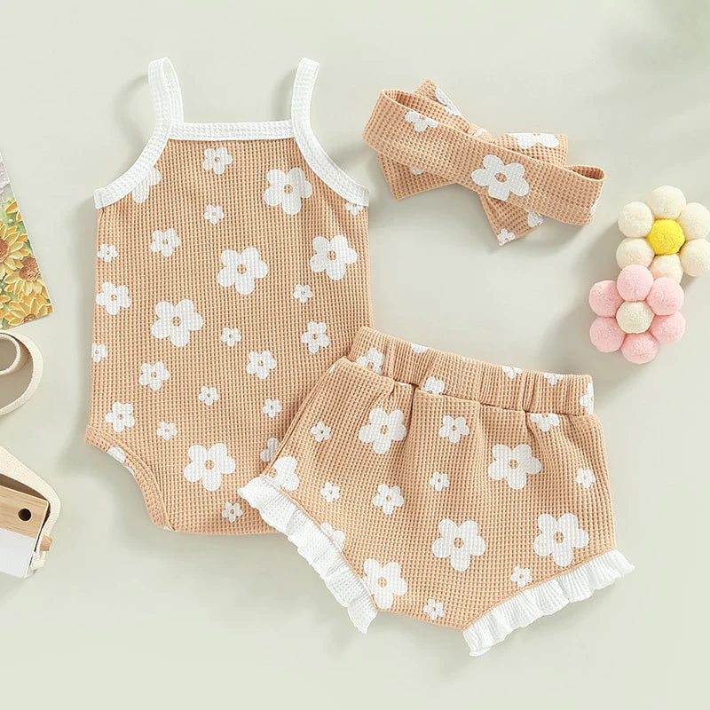 FLORAL WAFFLE SET & BOW