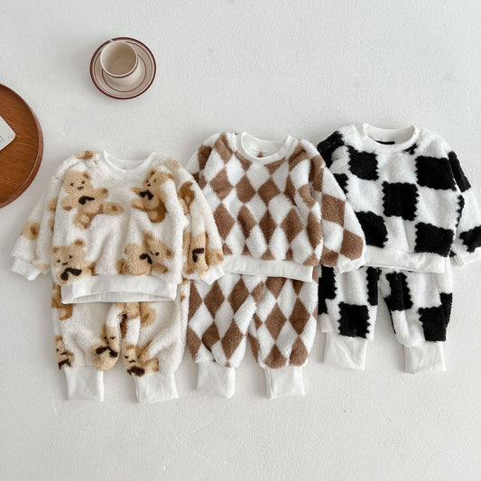 Baby Fleece Shirt and Pants Set