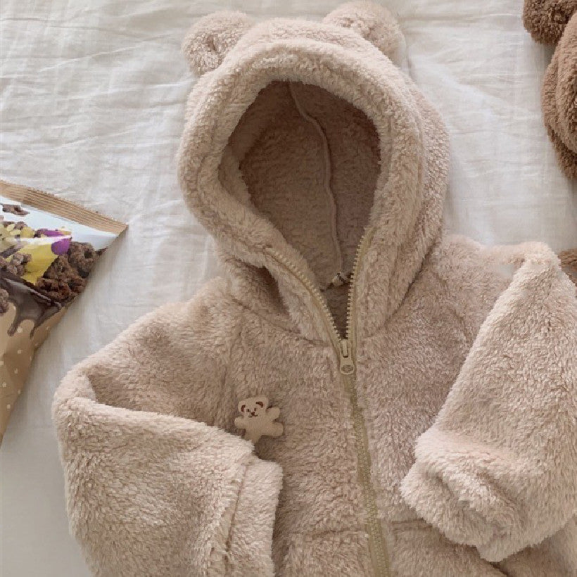 Baby Bear Fleece Lined 2 Pieces Set