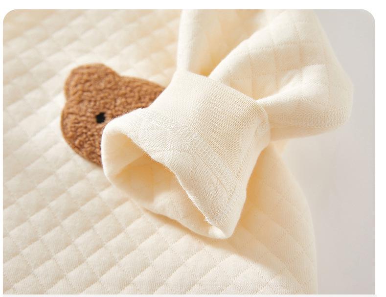 Baby Bear Kimono Crew Neck Romper
