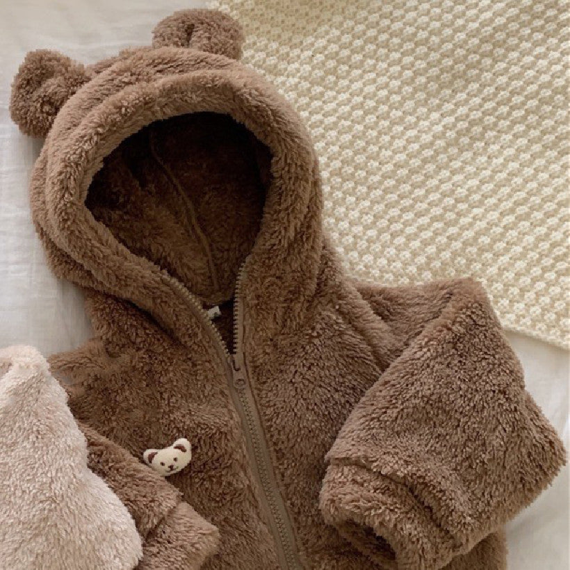 Baby Bear Fleece Lined 2 Pieces Set