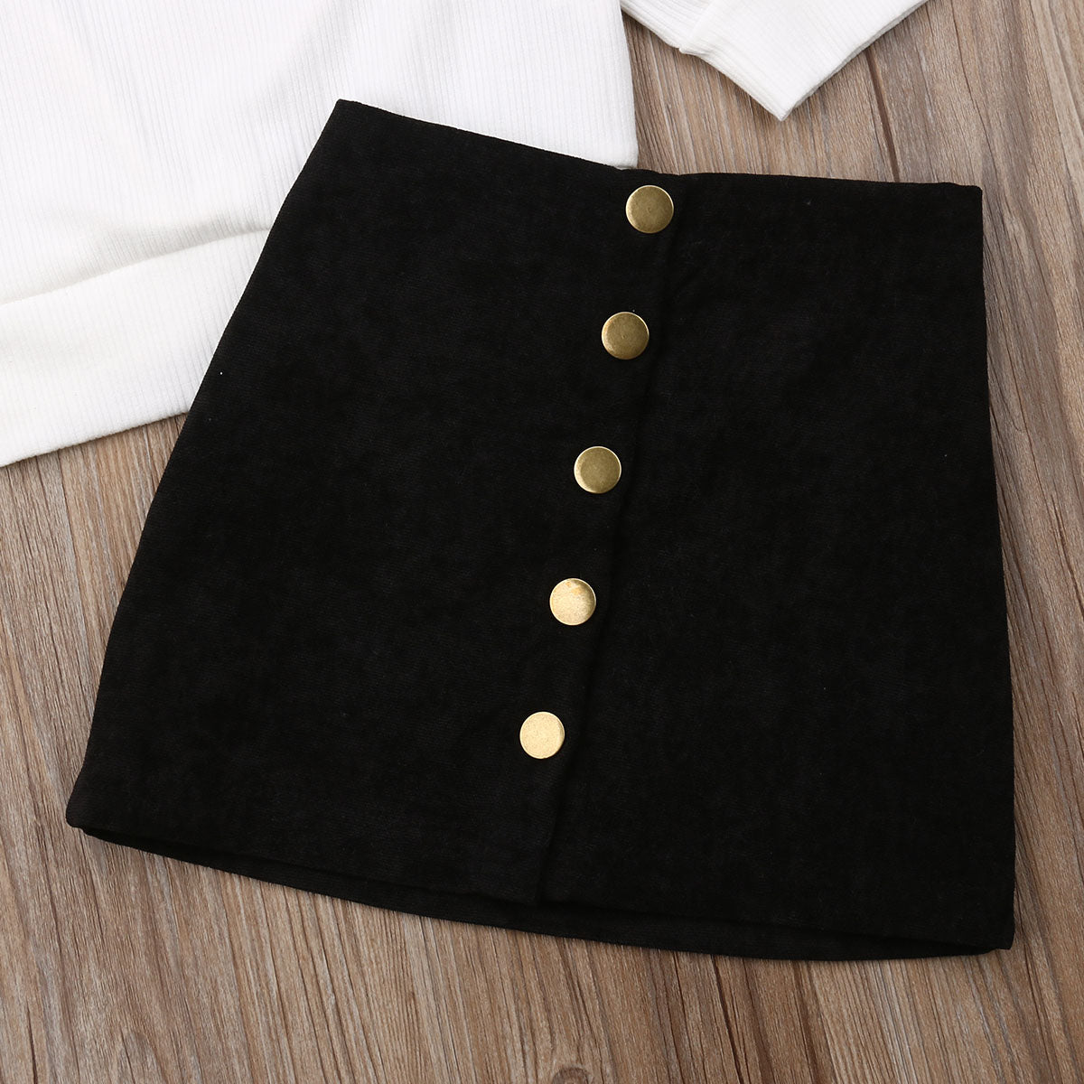 Pom Pom White Sweater Skirt Set Baby Toddler Girl