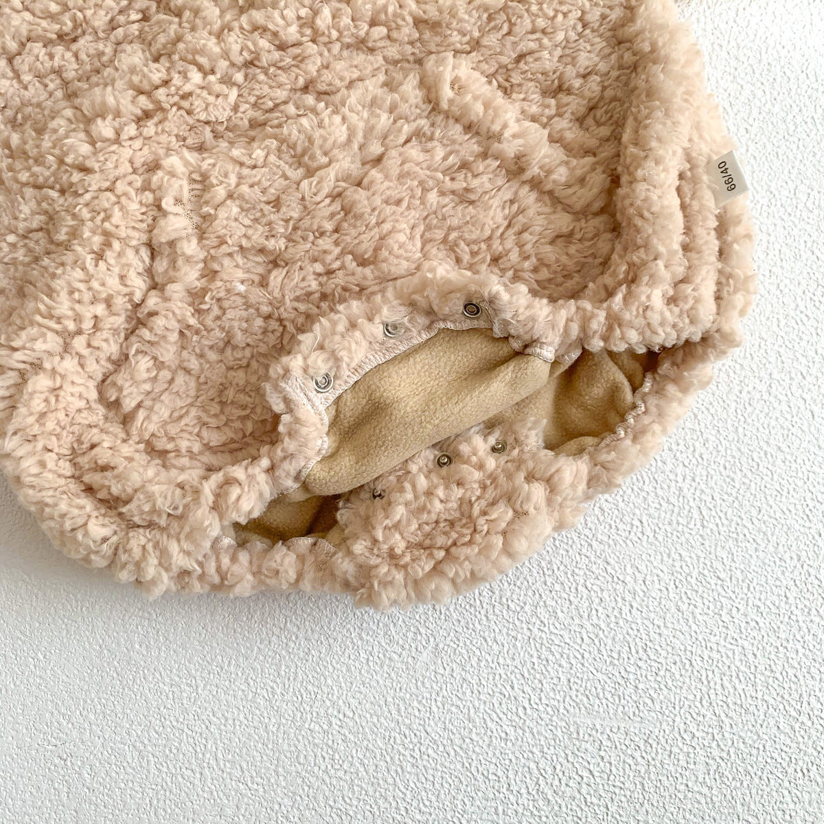 Baby Bear Hooded Fleece Lined Piece Romper