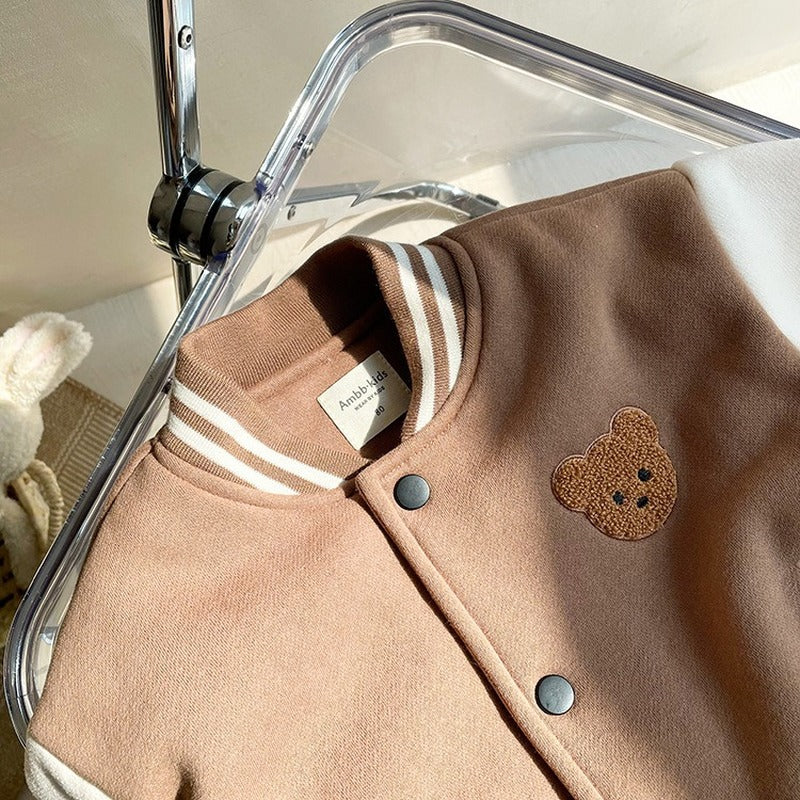 Baby Fleece Casual Baseball Jacket