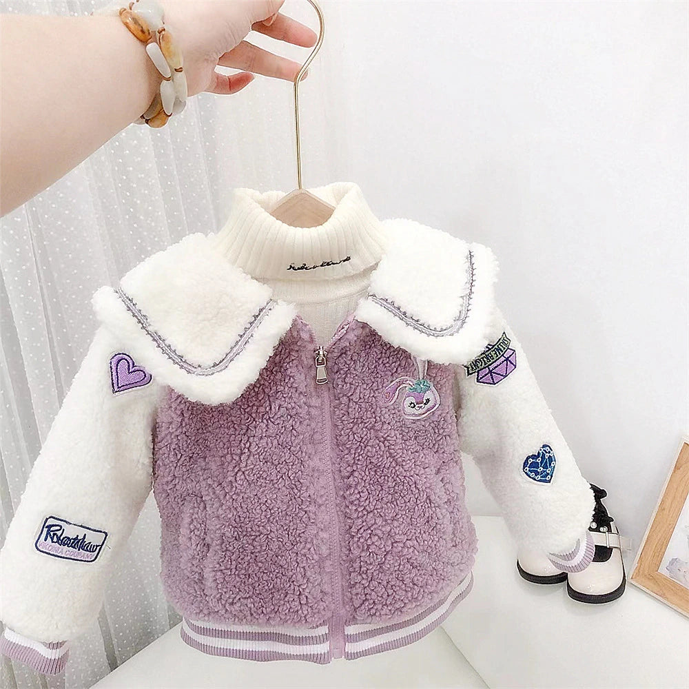 Rabbit Hooded Parka With bag