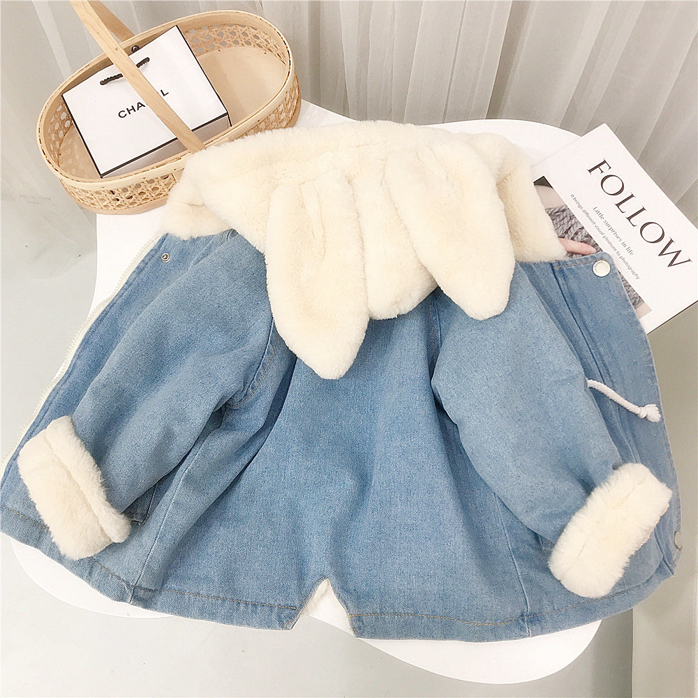 Cute Rabbit Hooded Parka