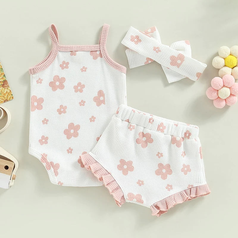 FLORAL WAFFLE SET & BOW