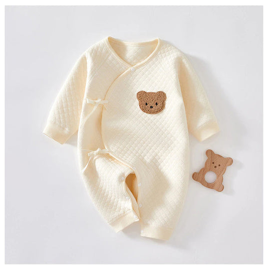 Baby Bear Kimono Crew Neck Romper