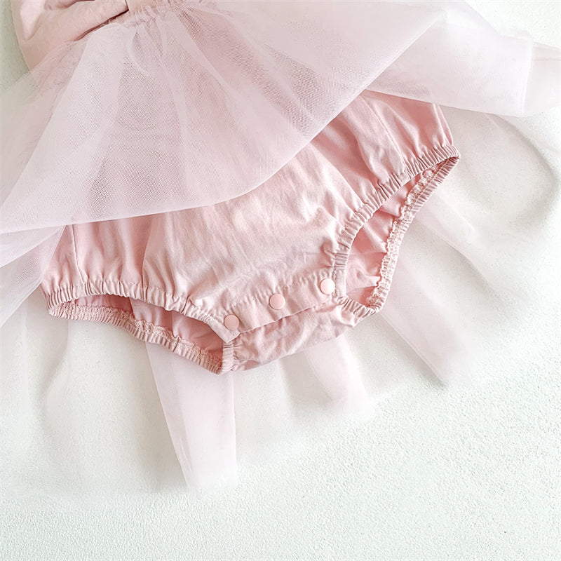 BABY BOWKNOT TUTU BODYSUIT DRESS