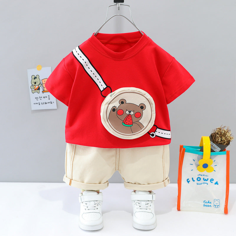 Boy Camo Tracksuit Bag Clothing Set