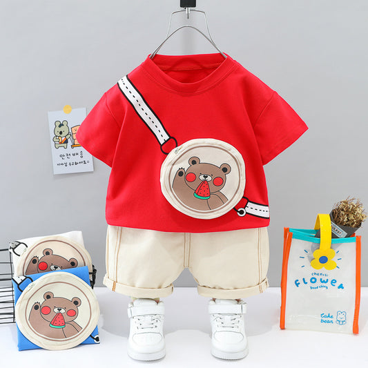 Boy Camo Tracksuit Bag Clothing Set