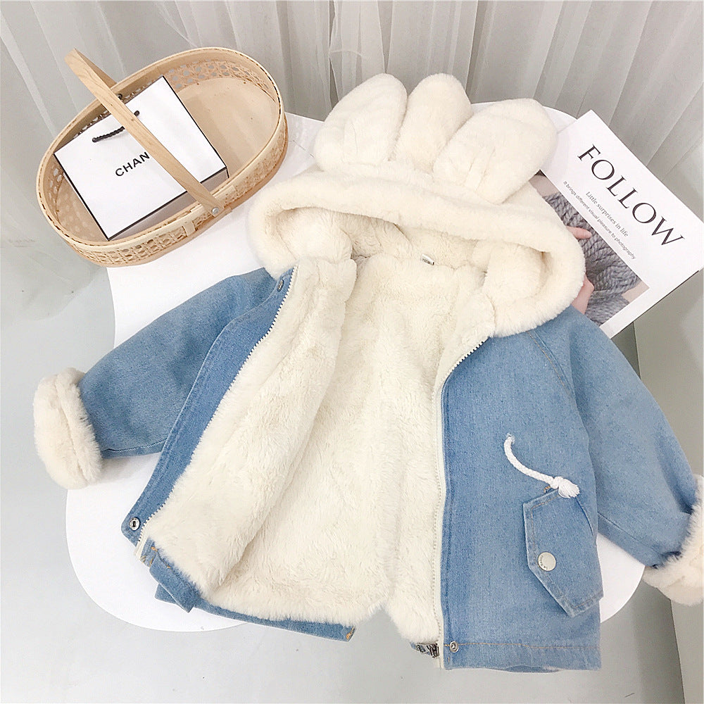 Cute Rabbit Hooded Parka