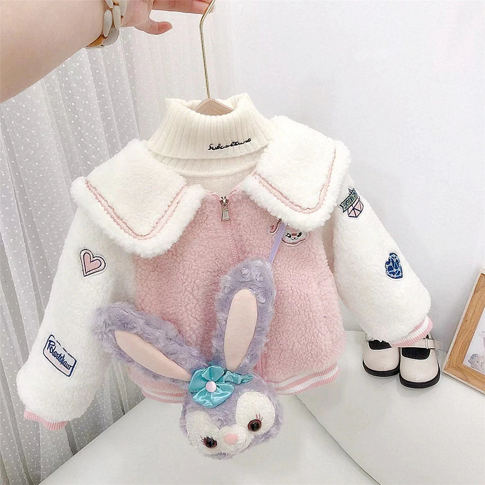 Rabbit Hooded Parka With bag