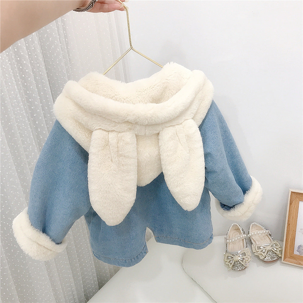 Cute Rabbit Hooded Parka