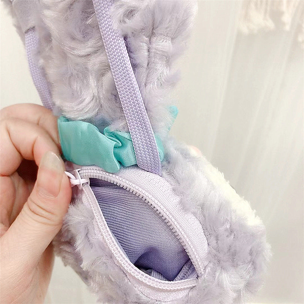 Rabbit Hooded Parka With bag