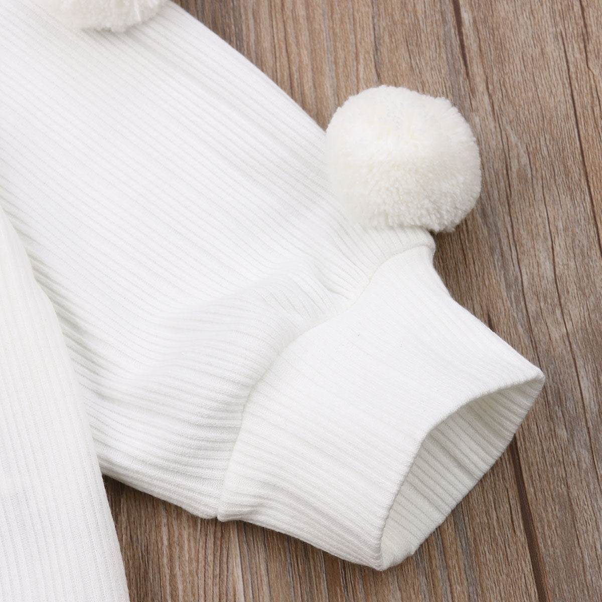 Pom Pom White Sweater Skirt Set Baby Toddler Girl