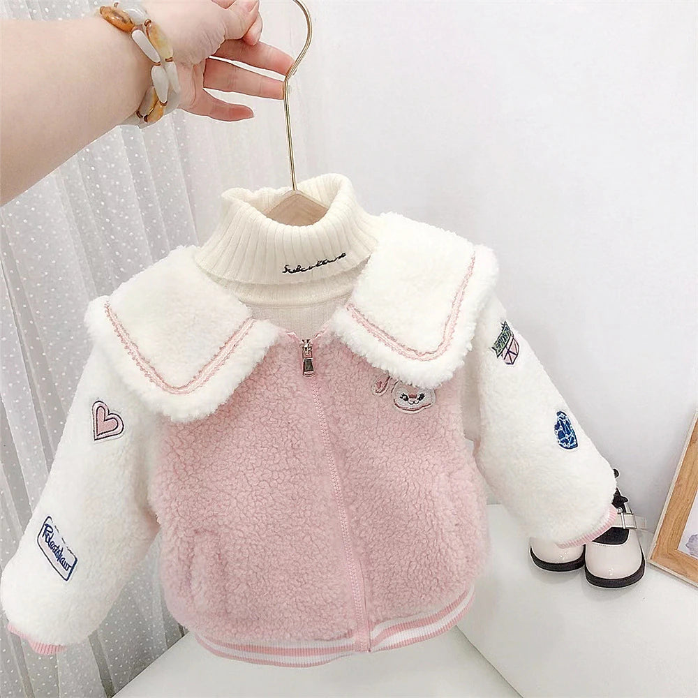 Rabbit Hooded Parka With bag