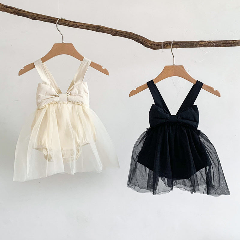 BABY BOWKNOT TUTU BODYSUIT DRESS