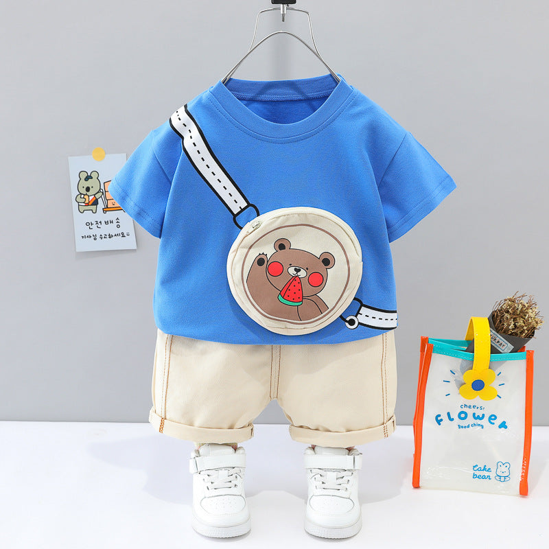 Boy Camo Tracksuit Bag Clothing Set