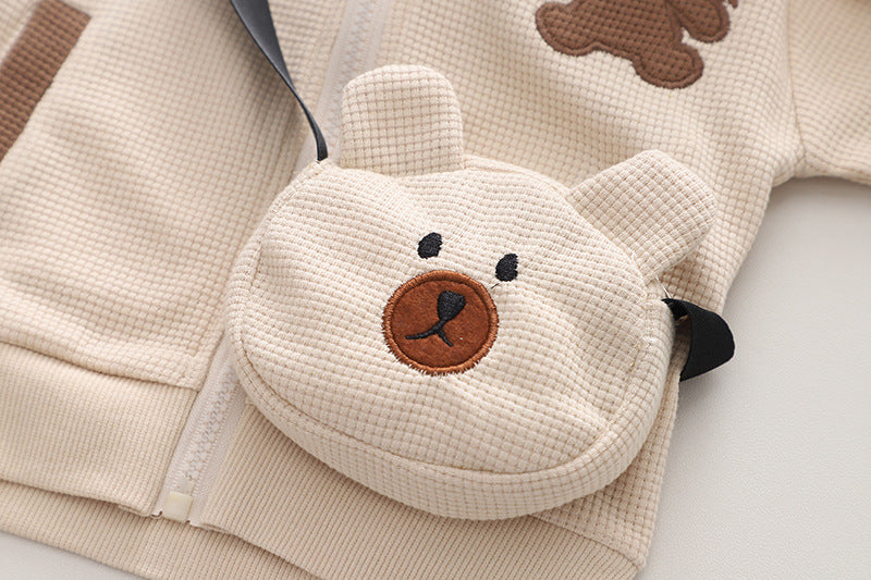 TEDDY SWEATER AND PANTS & BAG SET