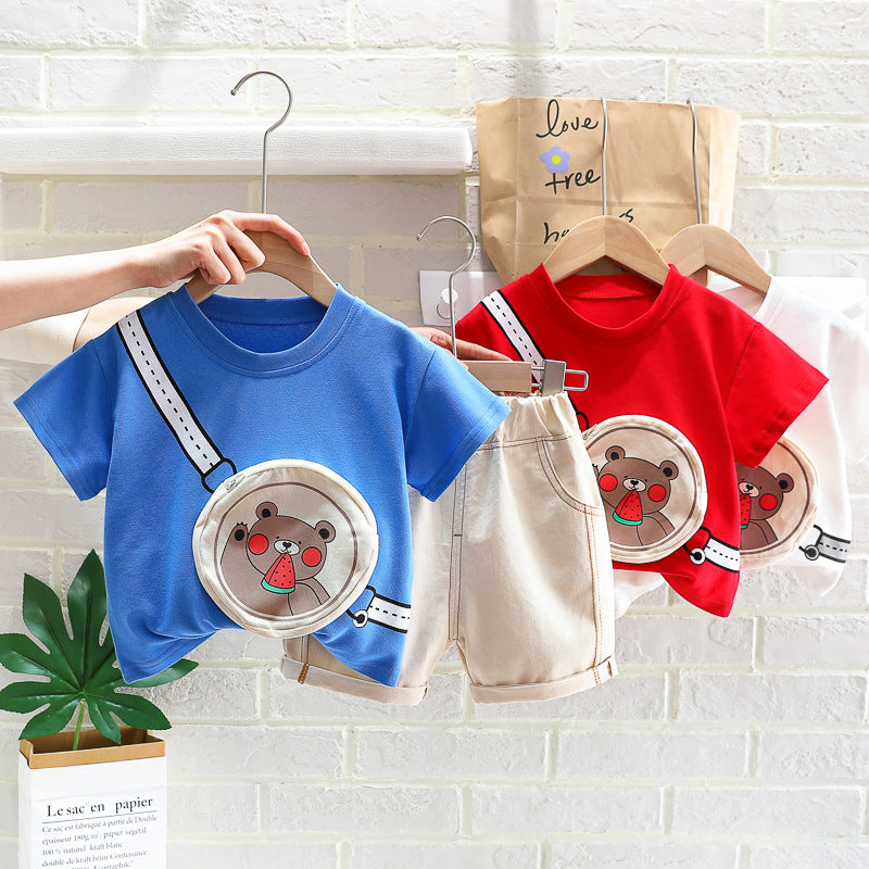 Boy Camo Tracksuit Bag Clothing Set